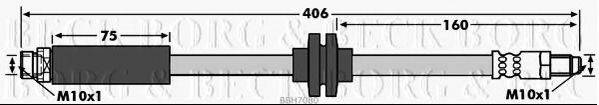 BORG & BECK BBH7080 Гальмівний шланг