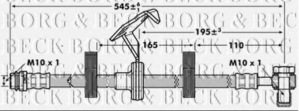 BORG & BECK BBH7088 Гальмівний шланг