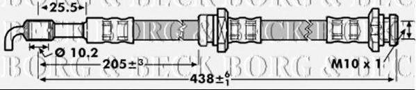 BORG & BECK BBH7127 Гальмівний шланг