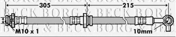 BORG & BECK BBH7159 Гальмівний шланг