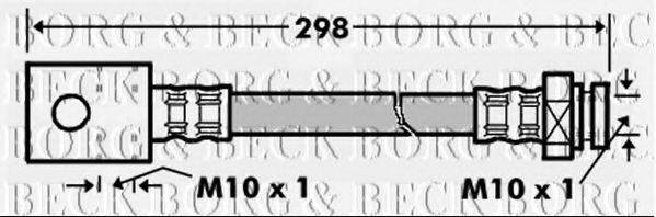 BORG & BECK BBH7163 Гальмівний шланг