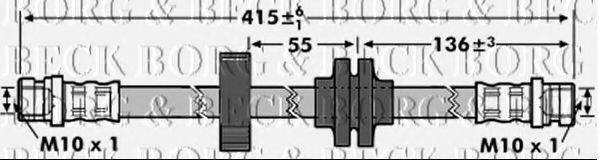 BORG & BECK BBH7172 Гальмівний шланг