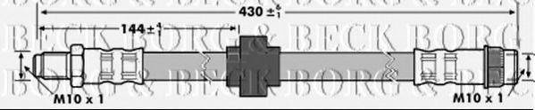 BORG & BECK BBH7177 Гальмівний шланг