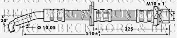 BORG & BECK BBH7217 Гальмівний шланг
