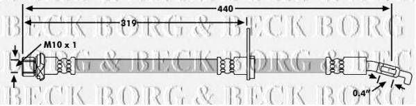 BORG & BECK BBH7230 Гальмівний шланг