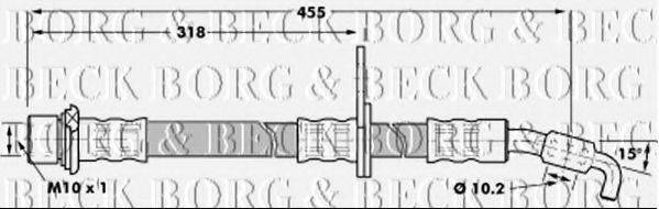 BORG & BECK BBH7240 Гальмівний шланг