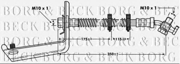 BORG & BECK BBH6804 Гальмівний шланг