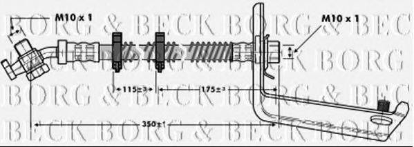 BORG & BECK BBH6805 Гальмівний шланг