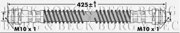 BORG & BECK BBH7301 Гальмівний шланг