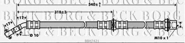 BORG & BECK BBH7421 Гальмівний шланг