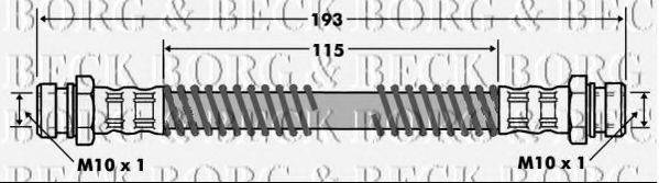 BORG & BECK BBH7461 Гальмівний шланг