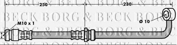 BORG & BECK BBH7471 Гальмівний шланг