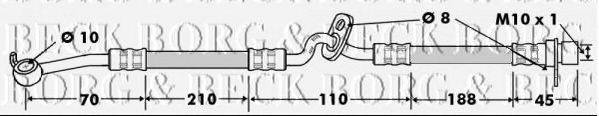 BORG & BECK BBH7485 Гальмівний шланг