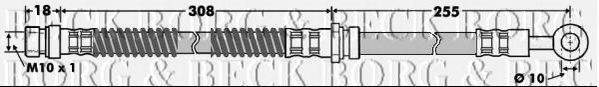BORG & BECK BBH7501 Гальмівний шланг