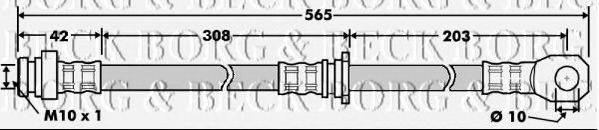 BORG & BECK BBH7504 Гальмівний шланг