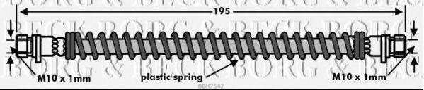 BORG & BECK BBH7542 Гальмівний шланг