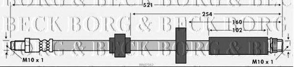 BORG & BECK BBH7562 Гальмівний шланг