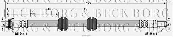 BORG & BECK BBH7599 Гальмівний шланг