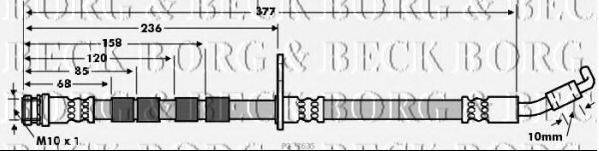 BORG & BECK BBH7635 Гальмівний шланг