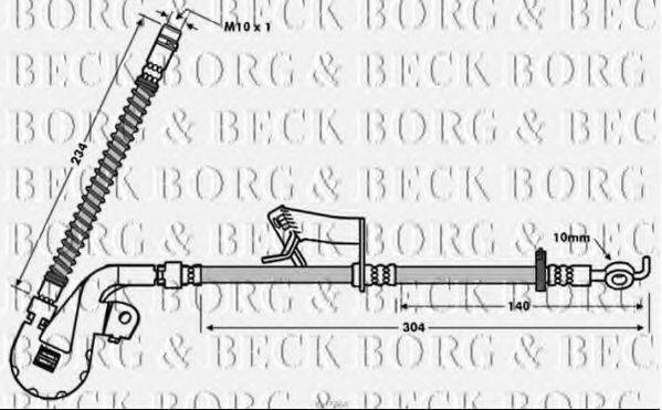 BORG & BECK BBH7764 Гальмівний шланг