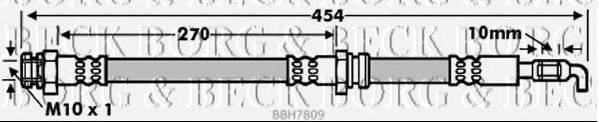 BORG & BECK BBH7809 Гальмівний шланг