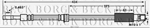 BORG & BECK BBH7854 Гальмівний шланг