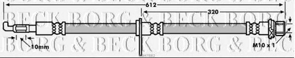 BORG & BECK BBH7882 Гальмівний шланг