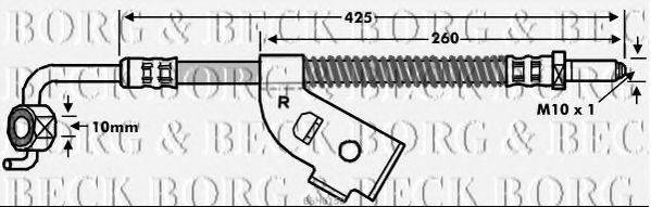 BORG & BECK BBH6150 Гальмівний шланг