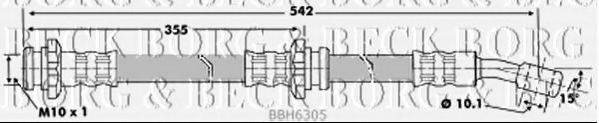 BORG & BECK BBH6305 Гальмівний шланг