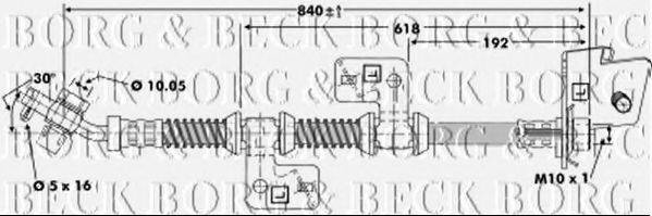 BORG & BECK BBH6669 Гальмівний шланг