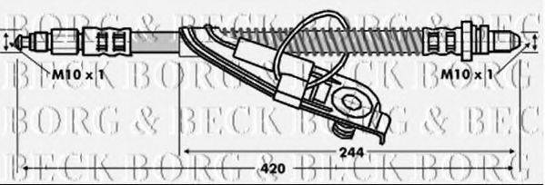 BORG & BECK BBH6755 Гальмівний шланг