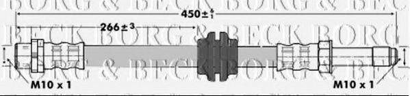 BORG & BECK BBH6762 Гальмівний шланг