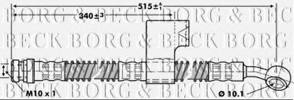 BORG & BECK BBH6798 Гальмівний шланг