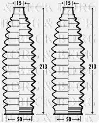 BORG & BECK BSG3376 Пильовик, рульове управління