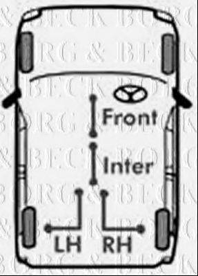 BORG & BECK BKB3631 Трос, стоянкова гальмівна система