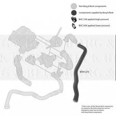 BORG & BECK BTH1273 Трубка повітря, що нагнітається