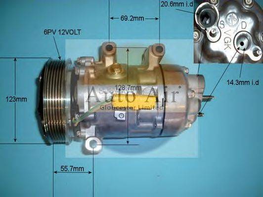 AUTO AIR GLOUCESTER 141444 Компресор, кондиціонер