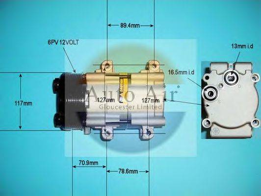 AUTO AIR GLOUCESTER 141136P Компресор, кондиціонер