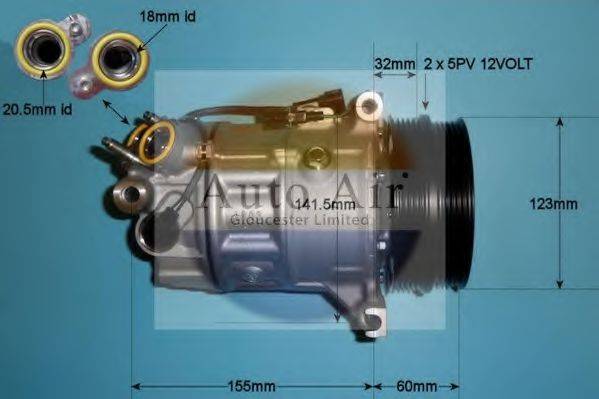 AUTO AIR GLOUCESTER 142068 Компресор, кондиціонер