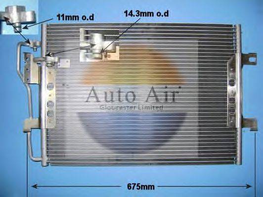 AUTO AIR GLOUCESTER 161212 Конденсатор, кондиціонер