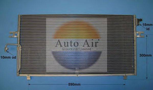 AUTO AIR GLOUCESTER 166102 Конденсатор, кондиціонер