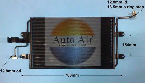 AUTO AIR GLOUCESTER 169560 Конденсатор, кондиціонер