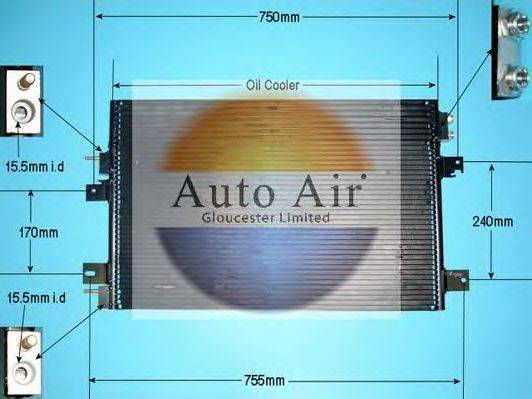 AUTO AIR GLOUCESTER 166221 Конденсатор, кондиціонер