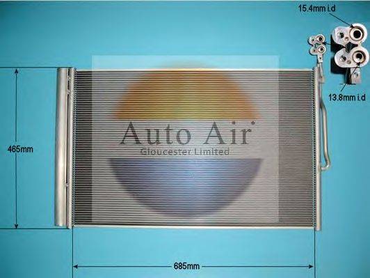 AUTO AIR GLOUCESTER 166228 Конденсатор, кондиціонер