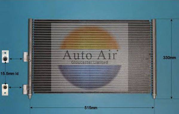 AUTO AIR GLOUCESTER 161103 Конденсатор, кондиціонер