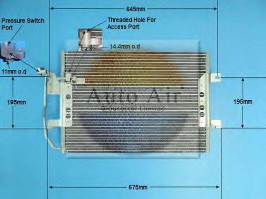 AUTO AIR GLOUCESTER 161332 Конденсатор, кондиціонер