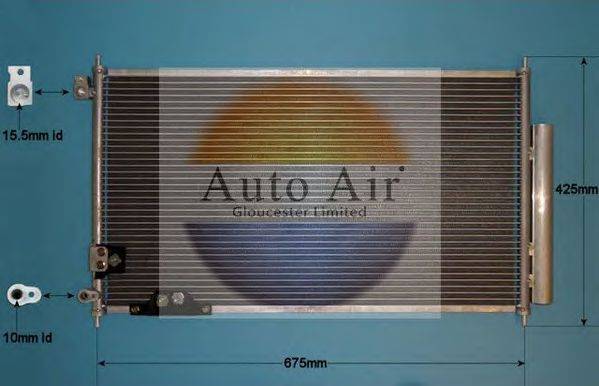 AUTO AIR GLOUCESTER 169932 Конденсатор, кондиціонер