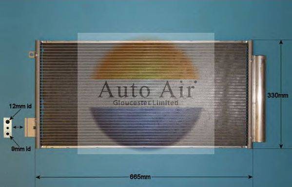 AUTO AIR GLOUCESTER 161993 Конденсатор, кондиціонер