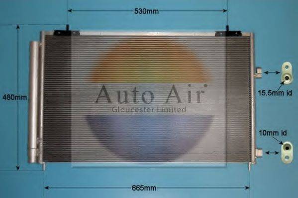 AUTO AIR GLOUCESTER 165268 Конденсатор, кондиціонер