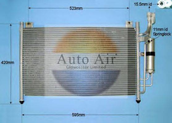 AUTO AIR GLOUCESTER 169981 Конденсатор, кондиціонер